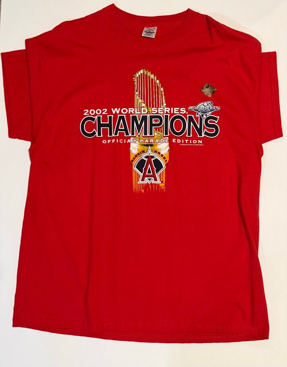 2002 Deadstock Anaheim Angels World Series Champions Official Parade Edition XL